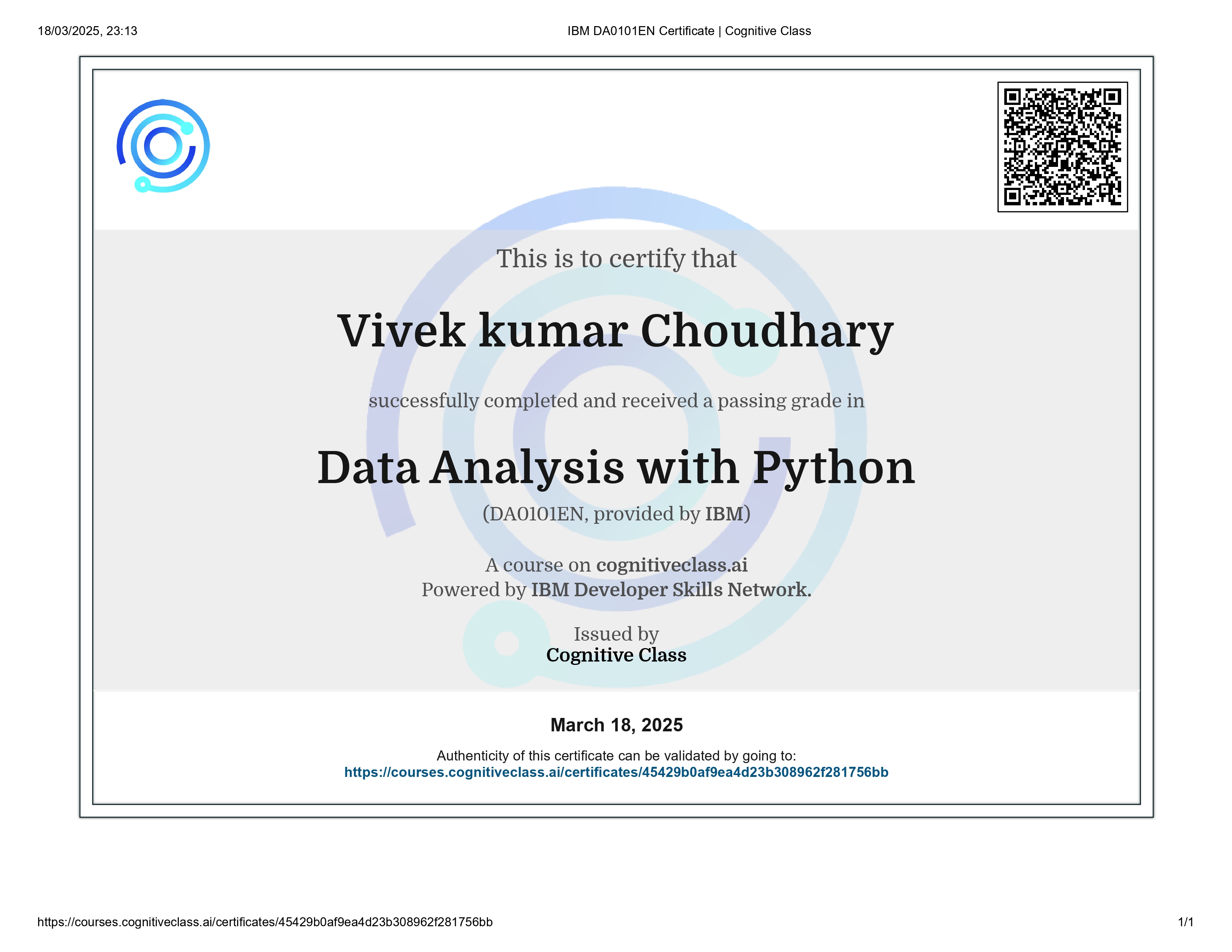 Data Analysis with Python